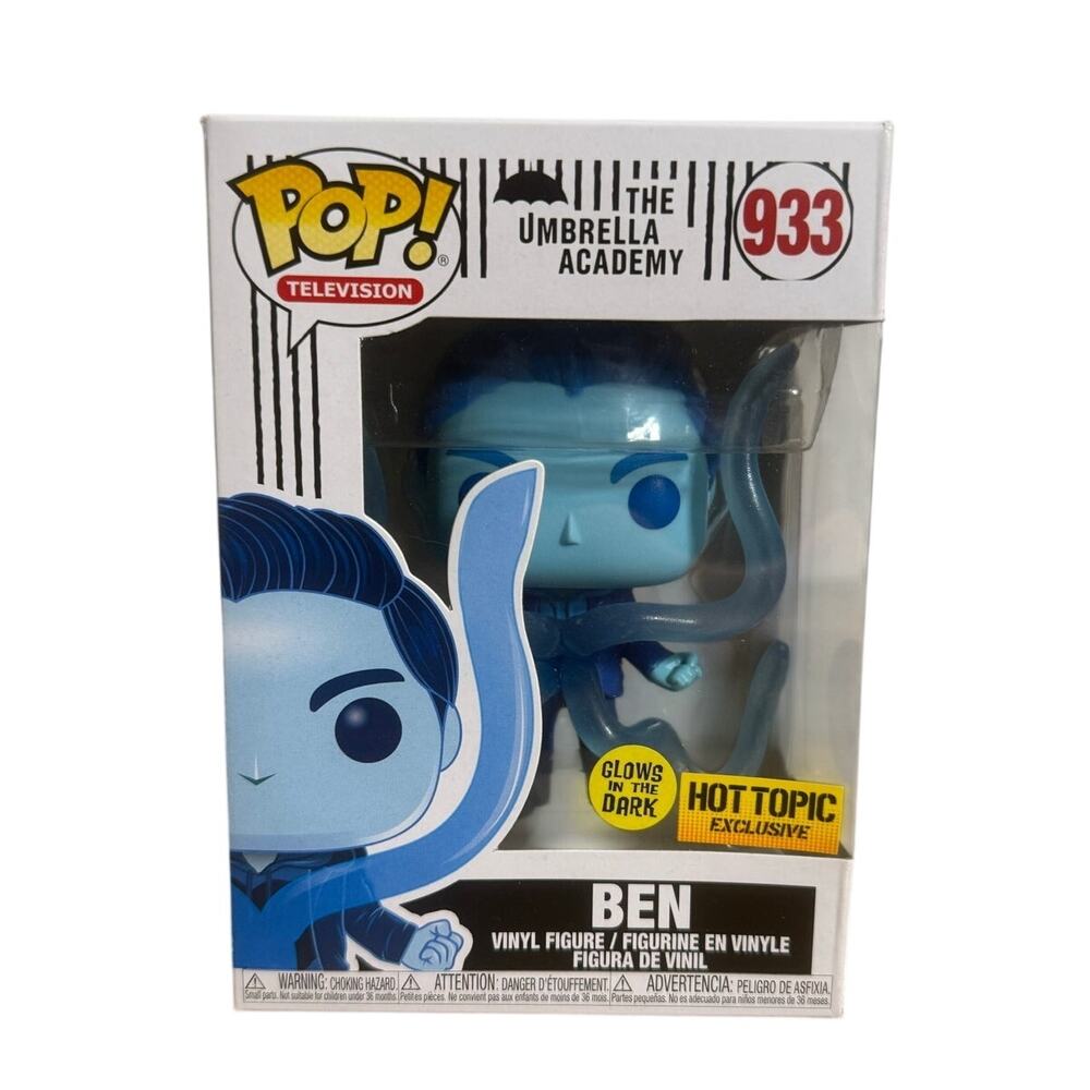 Funko Pop Television The Umbrella Academy Ben 933 Hot Topic Exclusive GITD Pop